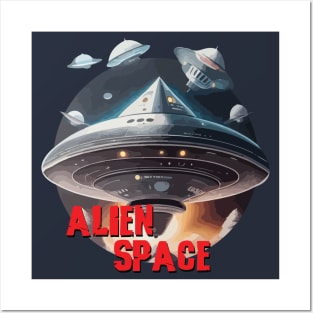 Alien Scary Space Posters and Art